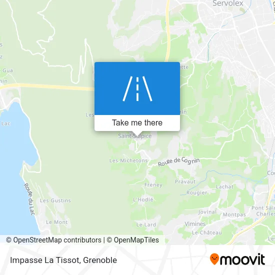 Impasse La Tissot map