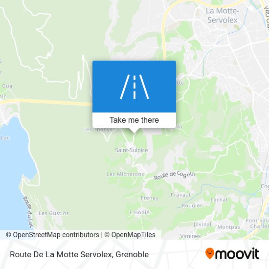 Route De La Motte Servolex map
