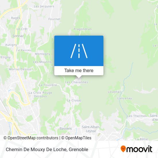 Chemin De Mouxy De Loche map
