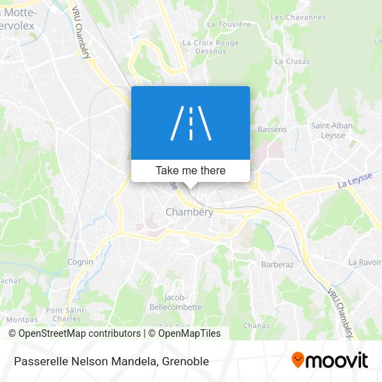 Passerelle Nelson Mandela map