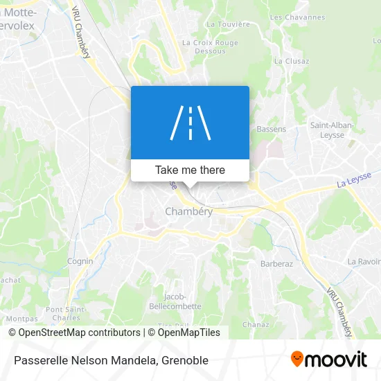 Passerelle Nelson Mandela map