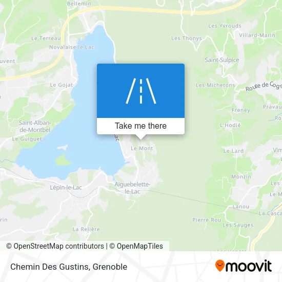 Chemin Des Gustins map