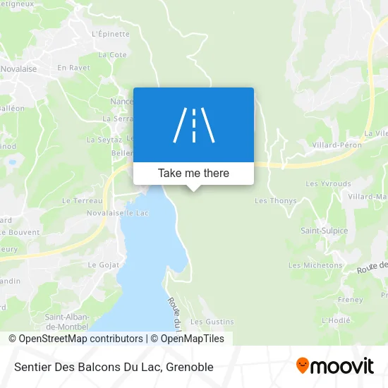 Sentier Des Balcons Du Lac map
