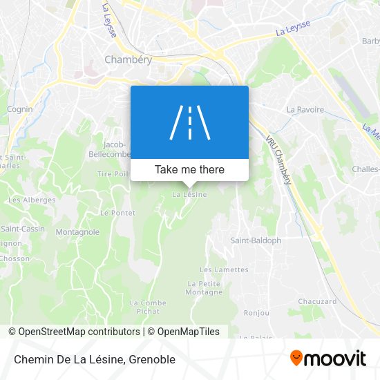 Chemin De La Lésine map