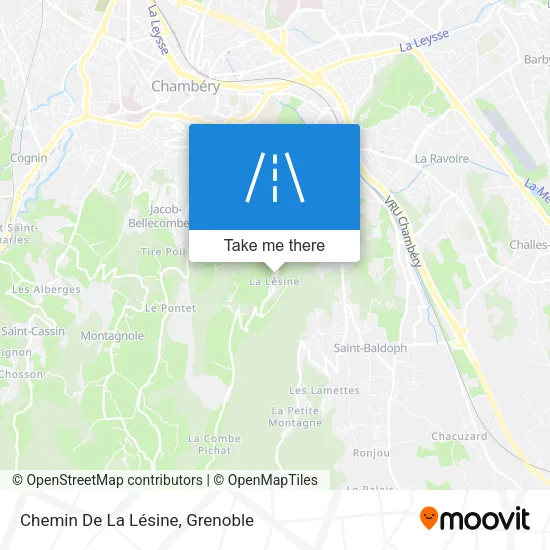 Chemin De La Lésine map