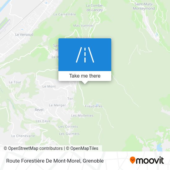Route Forestière De Mont-Morel map