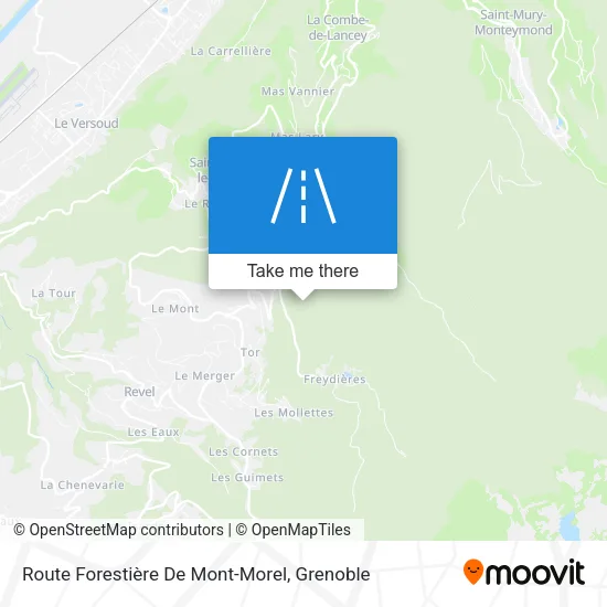 Route Forestière De Mont-Morel map