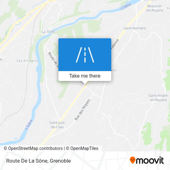 Route De La Sône map