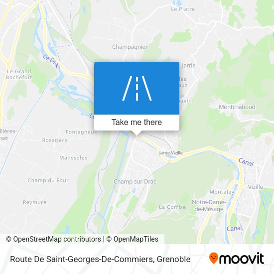 Route De Saint-Georges-De-Commiers map