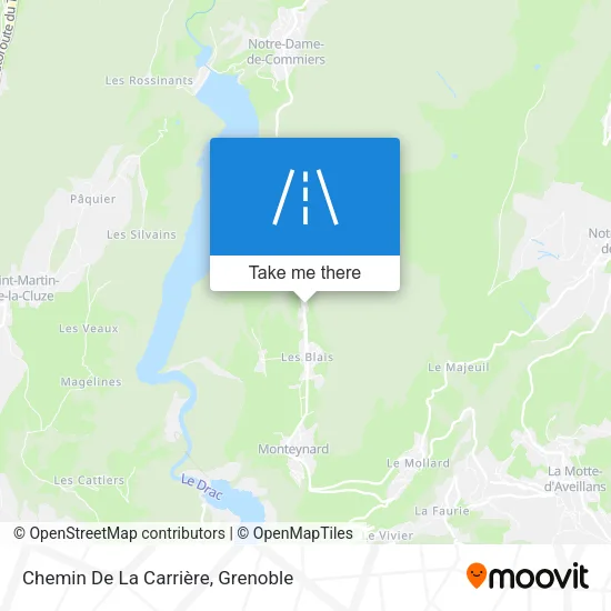 Chemin De La Carrière map
