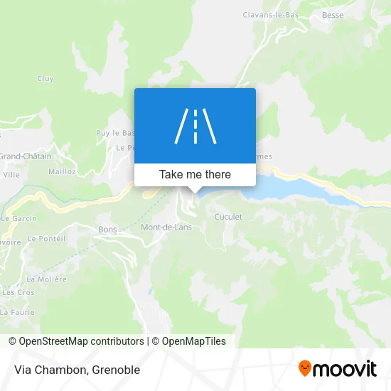 Via Chambon map