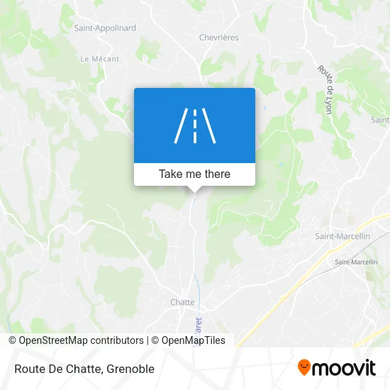 Route De Chatte map