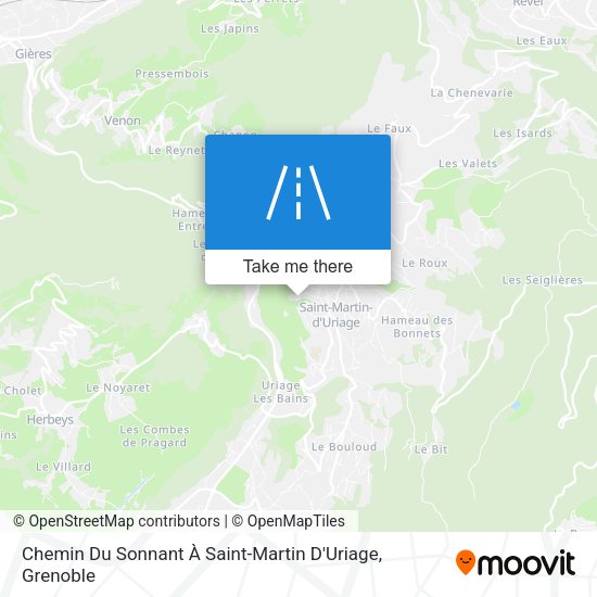 Chemin Du Sonnant À Saint-Martin D'Uriage map
