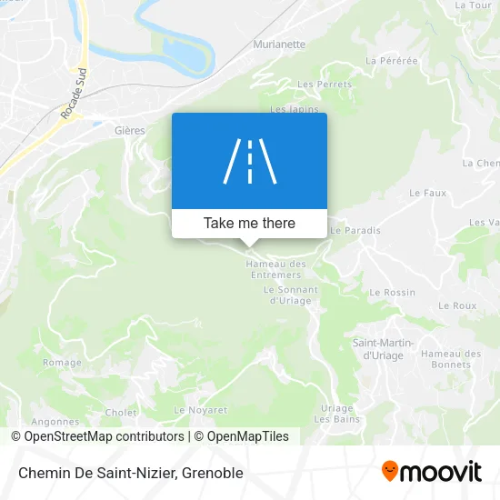 Chemin De Saint-Nizier map