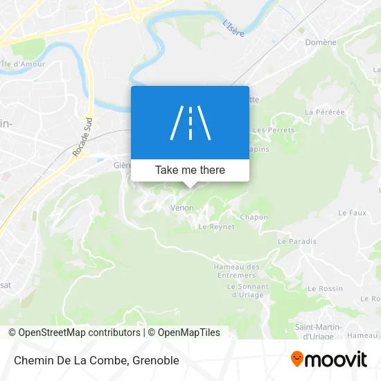 Chemin De La Combe map
