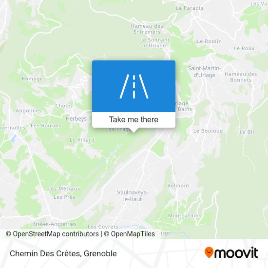 Chemin Des Crêtes map