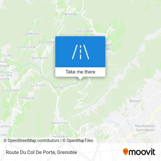 Route Du Col De Porte map