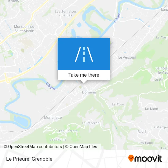 Le Prieuré map
