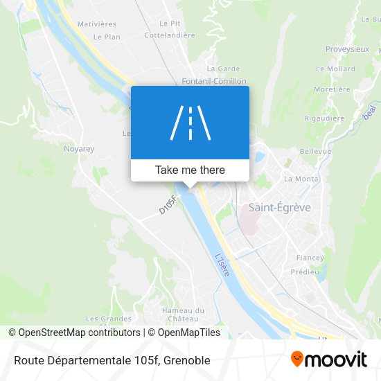 Route Départementale 105f map
