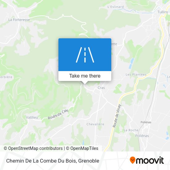 Chemin De La Combe Du Bois map