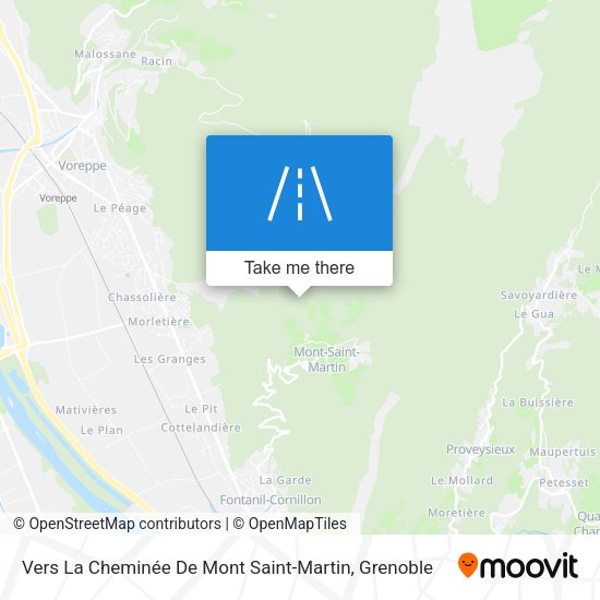 Vers La Cheminée De Mont Saint-Martin map