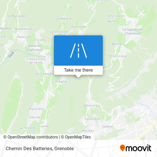 Chemin Des Batteries map