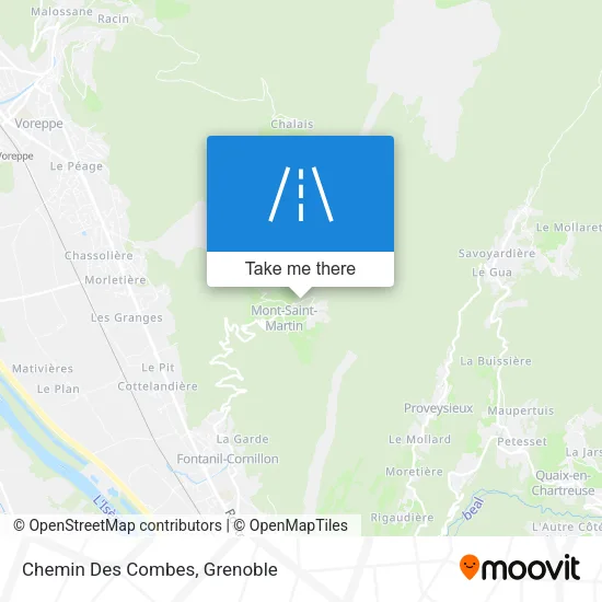 Chemin Des Combes map