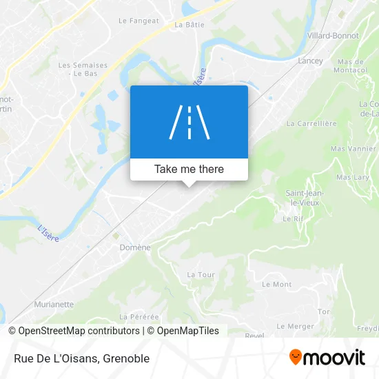 Rue De L'Oisans map
