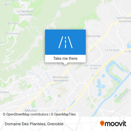 Domaine Des Plantées map