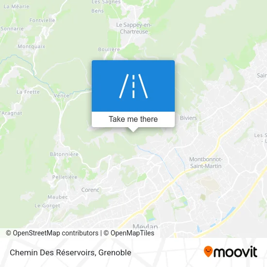 Chemin Des Réservoirs map