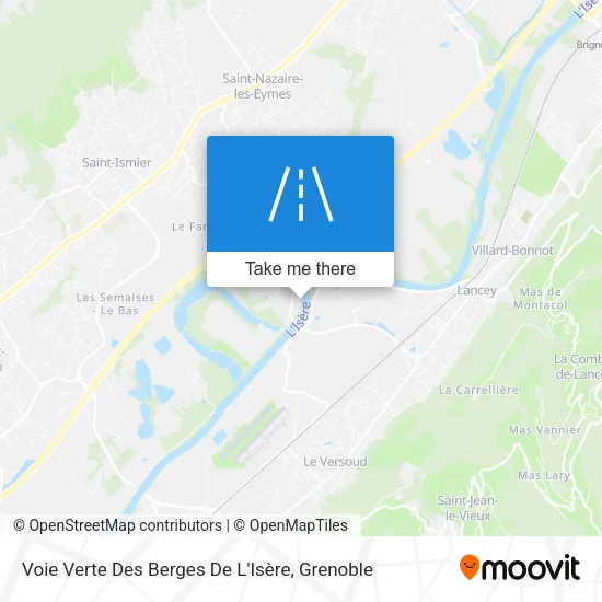 Voie Verte Des Berges De L'Isère map