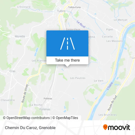 Chemin Du Caroz map