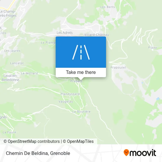 Chemin De Beldina map