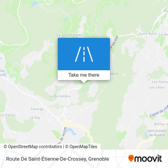 Route De Saint-Étienne-De-Crossey map