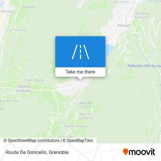 Route De Goncelin map