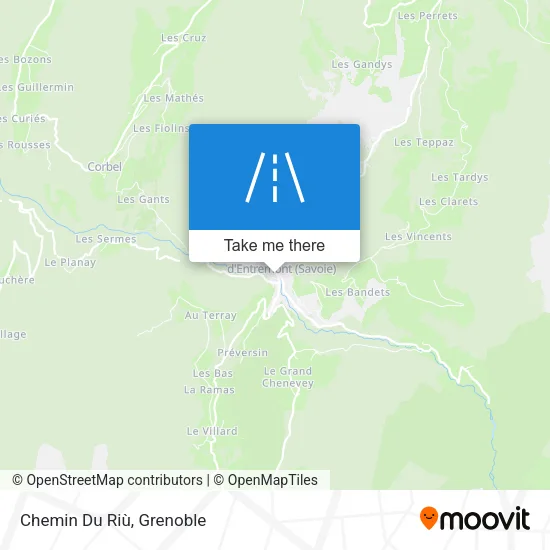 Chemin Du Riù map
