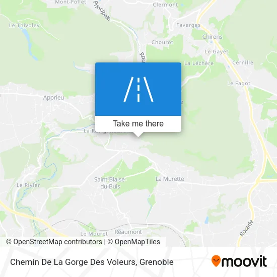 Chemin De La Gorge Des Voleurs map