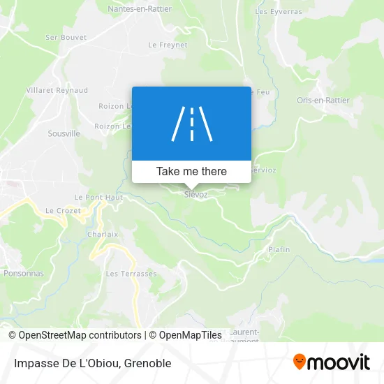 Impasse De L'Obiou map