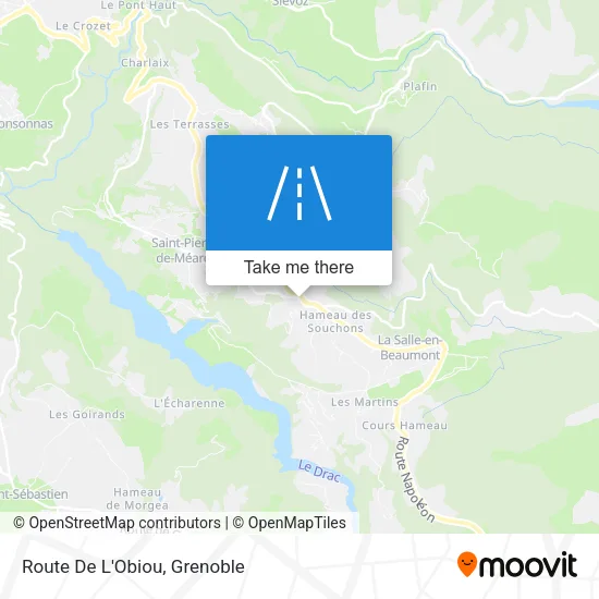 Route De L'Obiou map