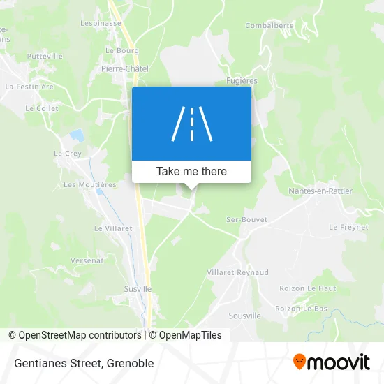 Rue Des Gentianes map