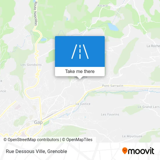 Rue Dessous Ville map