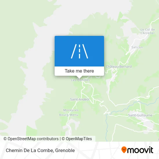 Chemin De La Combe map