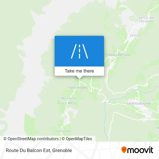 Route Du Balcon Est map
