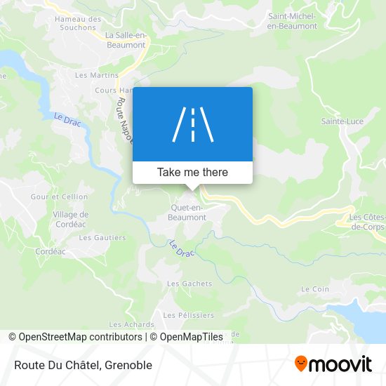 Route Du Châtel map