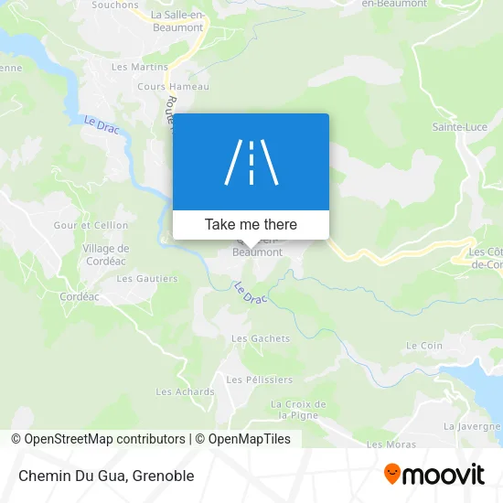 Chemin Du Gua map