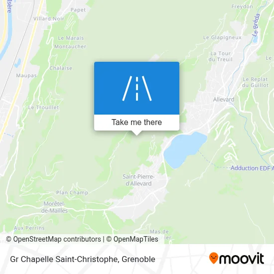 Gr Chapelle Saint-Christophe map