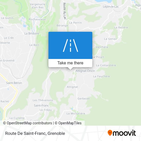 Route De Saint-Franc map