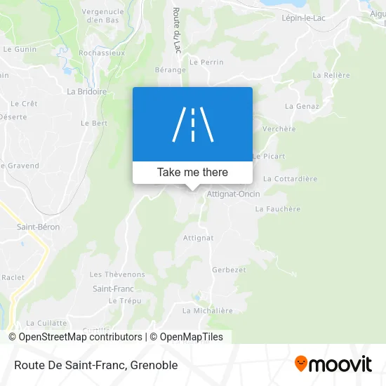 Route De Saint-Franc map