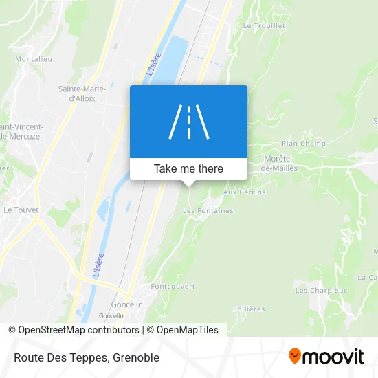 Route Des Teppes map