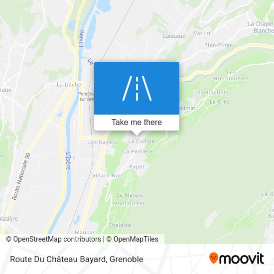 Route Du Château Bayard map